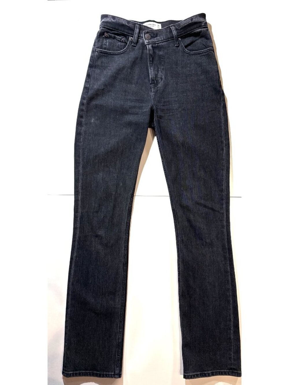 Abercrombie & Fitch The 90s Slim Straight Ultra High Rise Jeans 24/00 Black Deni